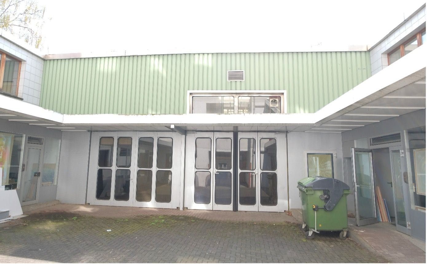 Hof der Gewerbehalle vor dem Umbau